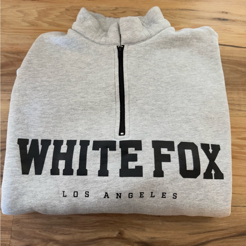 High Standard Zip Front Sweater Grey Marle